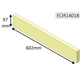 ECIR14018 Parkray Lower Rear Brick  |  Aspect 14 (Non Eco) WOOD